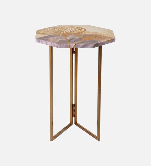 Rhapsody Octagon Oblique Side Tables, Wooden Tables, Living Room Decor by A Tiny Mistake