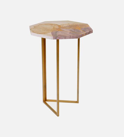 Rhapsody Octagon Oblique Side Tables, Wooden Tables, Living Room Decor by A Tiny Mistake