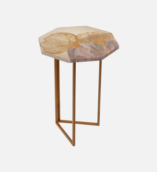 Rhapsody Octagon Oblique Side Tables, Wooden Tables, Living Room Decor by A Tiny Mistake