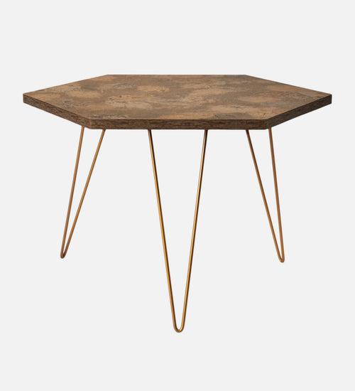 Mirage Hexagon Small Coffee Tables, Wooden Tables, Coffee Tables, Center Tables, Living Room Decor by A Tiny Mistake