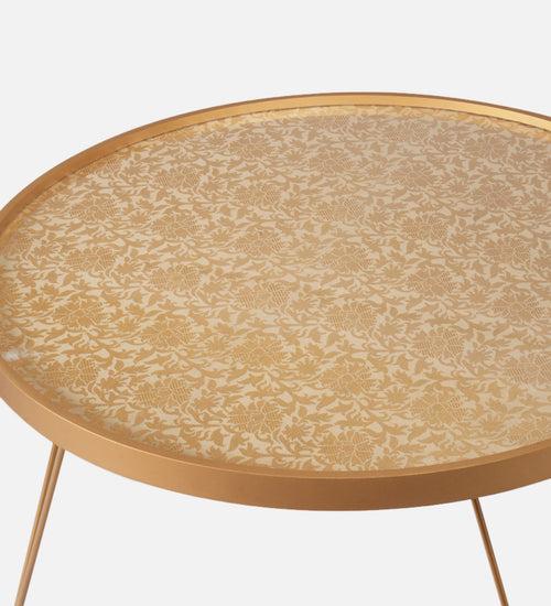 Banarasi Round Coffee Tables, Wooden Tables, Coffee Tables, Center Tables, Living Room Decor by A Tiny Mistake