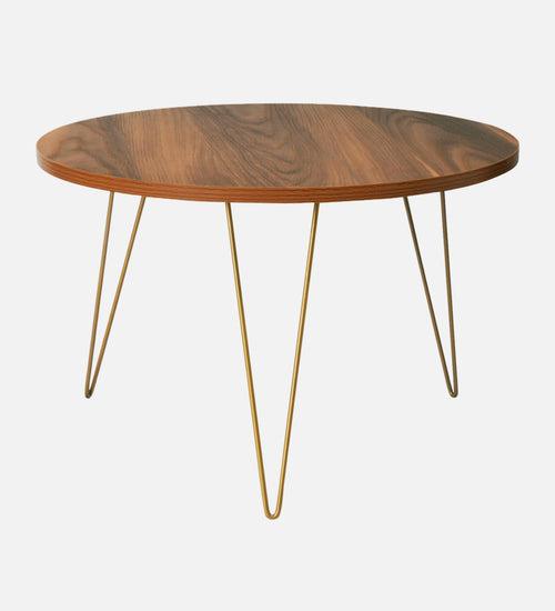 Teak Hues Round Coffee Tables, Wooden Tables, Coffee Tables, Center Tables, Living Room Decor by A Tiny Mistake