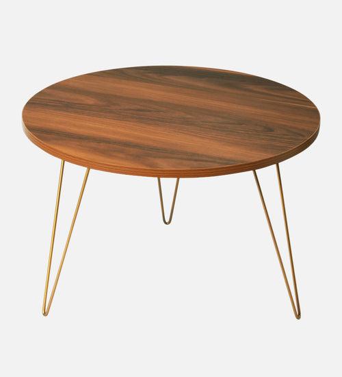 Teak Hues Round Coffee Tables, Wooden Tables, Coffee Tables, Center Tables, Living Room Decor by A Tiny Mistake