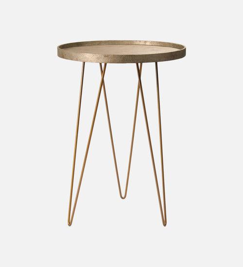 Transcendent Tinge Dark Gold Side Tables with Hairpin Legs, Wooden Tables, Living Room Decor by A Tiny Mistake