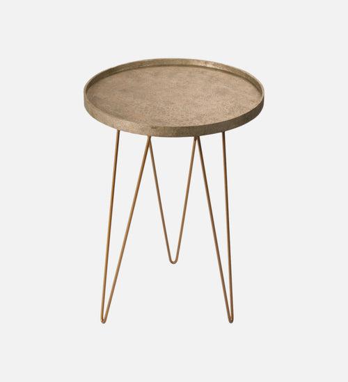 Transcendent Tinge Dark Gold Side Tables with Hairpin Legs, Wooden Tables, Living Room Decor by A Tiny Mistake