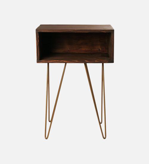 Walnut Tint Amalgam Side Tables, Wooden Tables, Bedside Tables, End Tables, Living Room Decor by A Tiny Mistake