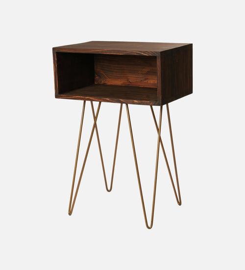 Walnut Tint Amalgam Side Tables, Wooden Tables, Bedside Tables, End Tables, Living Room Decor by A Tiny Mistake