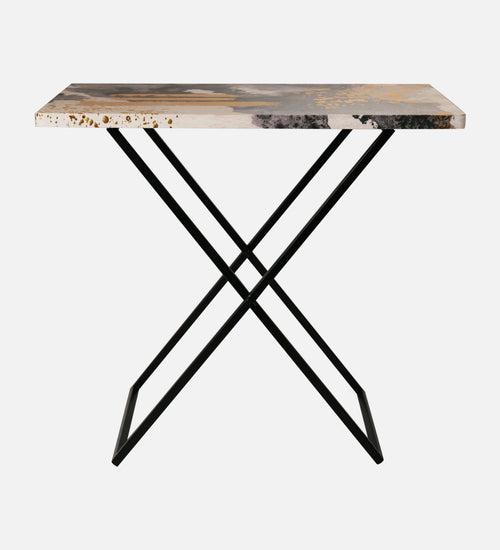 Monochromatic Criss Cross Side Tables, Writing Tables, Wooden Tables, Kids Tables, End Tables Living Room Decor by A Tiny Mistake