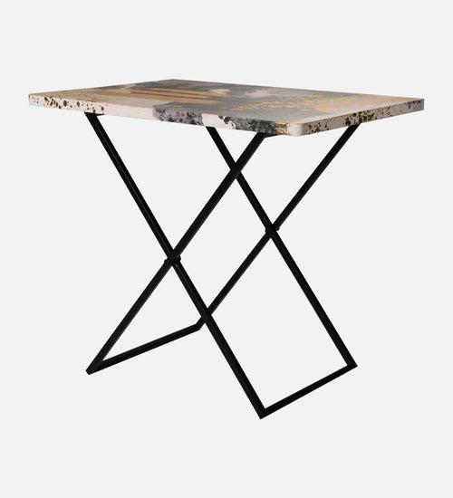 Monochromatic Criss Cross Side Tables, Writing Tables, Wooden Tables, Kids Tables, End Tables Living Room Decor by A Tiny Mistake