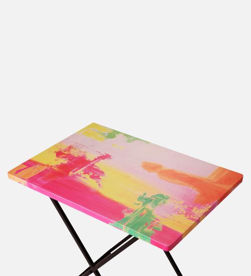 Neon Criss Cross Side Tables, Writing Tables, Wooden Tables, Kids Tables, End Tables Living Room Decor by A Tiny Mistake