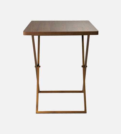 Walnut Hues Criss Cross Side Tables, Writing Tables, Wooden Tables, Kids Tables, End Tables Living Room Decor by A Tiny Mistake