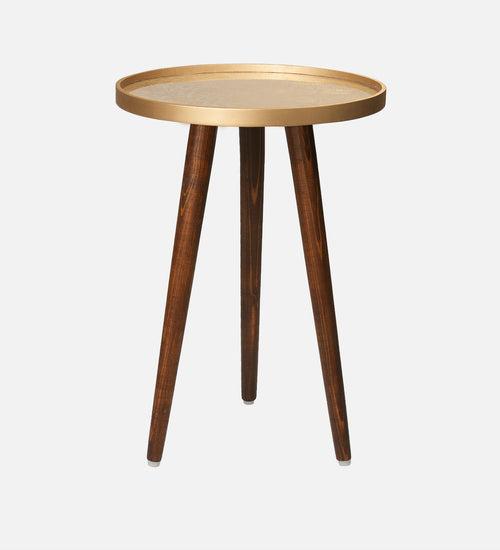 Banarasi Inverse Round Nesting Tables with Wooden Legs, Side Tables, Wooden Tables, Living Room Decor by A Tiny Mistake