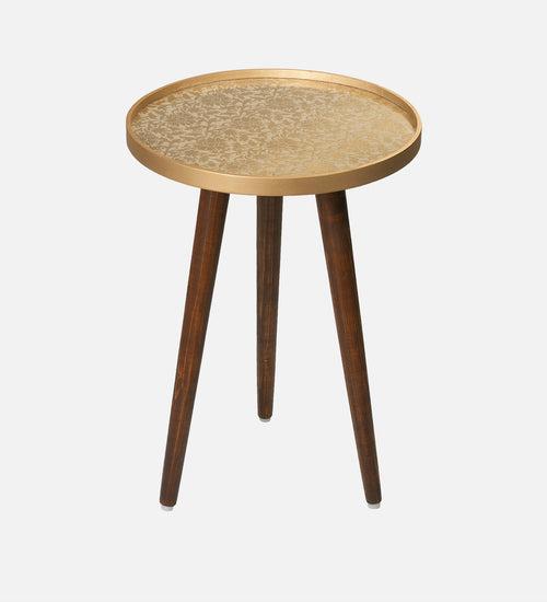 Banarasi Inverse Round Nesting Tables with Wooden Legs, Side Tables, Wooden Tables, Living Room Decor by A Tiny Mistake