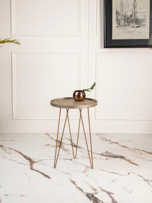 Transcendent Tinge Dark Gold Side Tables with Hairpin Legs, Wooden Tables, Living Room Decor by A Tiny Mistake