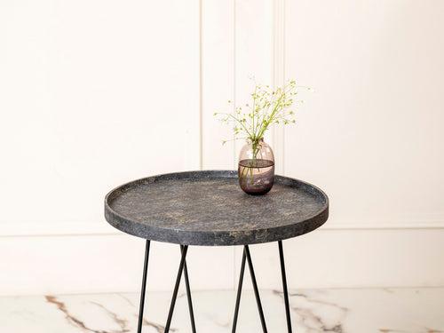 Transcendent Tinge Dark Blue Side Tables with Hairpin Legs, Wooden Tables, Living Room Decor by A Tiny Mistake