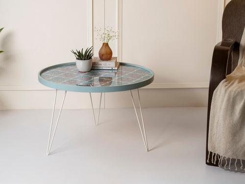Phool Round Coffee Tables, Wooden Tables, Coffee Tables, Center Tables, Living Room Decor by A Tiny Mistake