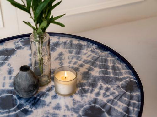 Shibori Round Coffee Tables, Wooden Tables, Coffee Tables, Center Tables, Living Room Decor by A Tiny Mistake