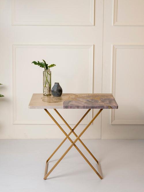 Rhapsody Criss Cross Side Tables, Writing Tables, Wooden Tables, Kids Tables, End Tables Living Room Decor by A Tiny Mistake