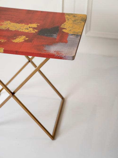 Rang Criss Cross Side Tables, Writing Tables, Wooden Tables, Kids Tables, End Tables Living Room Decor by A Tiny Mistake