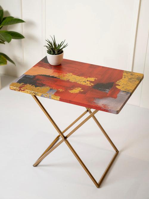 Rang Criss Cross Side Tables, Writing Tables, Wooden Tables, Kids Tables, End Tables Living Room Decor by A Tiny Mistake