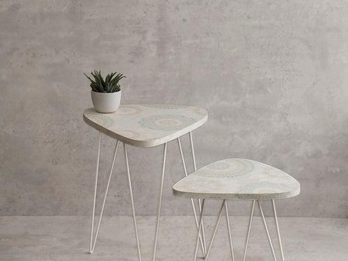 Constellation Trinity Nesting Tables with Hairpin Legs, Side Tables, Wooden Tables, Living Room Decor by A Tiny Mistake