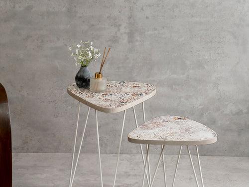 Cosmos Trinity Nesting Tables with Hairpin Legs, Side Tables, Wooden Tables, Living Room Decor by A Tiny Mistake