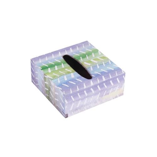 A Tiny Mistake Watercolor Lines Square Tissue Box, 26 x 13 x 8 cm