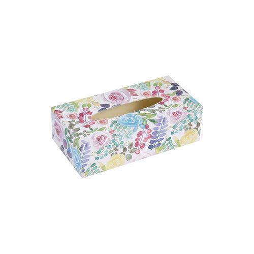 A Tiny Mistake Watercolour Roses Rectangle Tissue Box, 26 x 13 x 8 cm