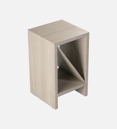 Pine Hues Bevel Mica Side Table, Small Storage and Decor, End Table, Living and Bedroom Decor