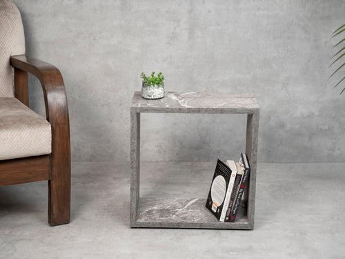 Thunderbolt Mica Box Side Table, End Table, Living Room Decor