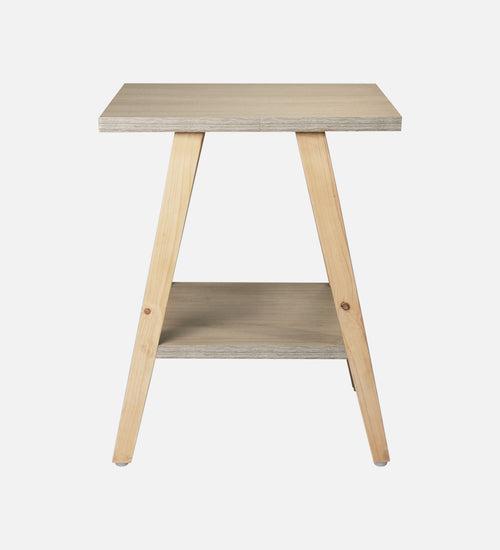 Pine Hues Trapezium Incline Table, Side Table, Wooden End Table, Living Room Decor