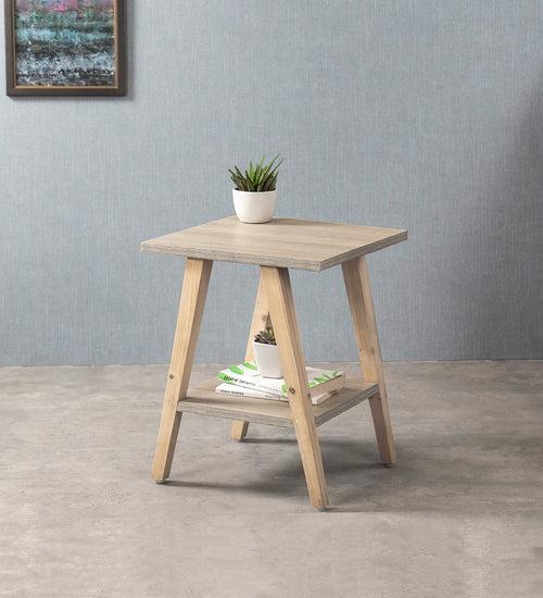 Pine Hues Trapezium Incline Table, Side Table, Wooden End Table, Living Room Decor