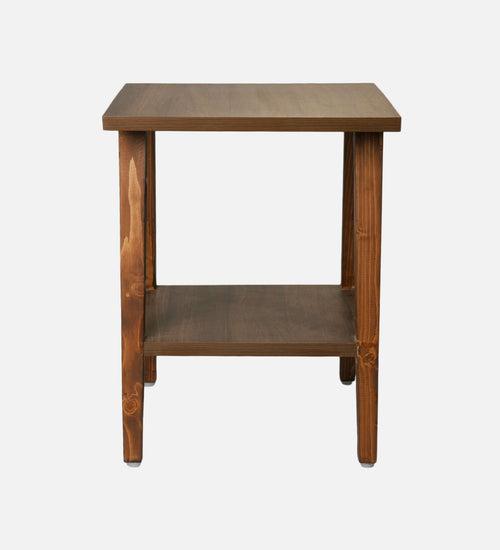 Walnut Hues Trapezium Incline Table, Side Table, Wooden End Table, Living Room Decor