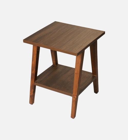 Walnut Hues Trapezium Incline Table, Side Table, Wooden End Table, Living Room Decor