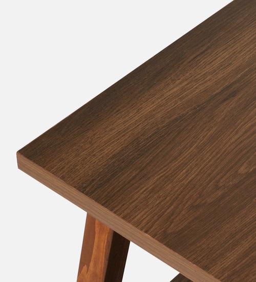 Walnut Hues Trapezium Incline Table, Side Table, Wooden End Table, Living Room Decor