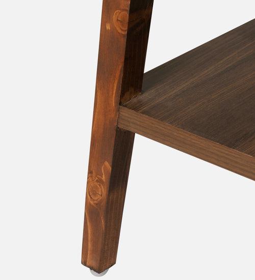 Walnut Hues Trapezium Incline Table, Side Table, Wooden End Table, Living Room Decor