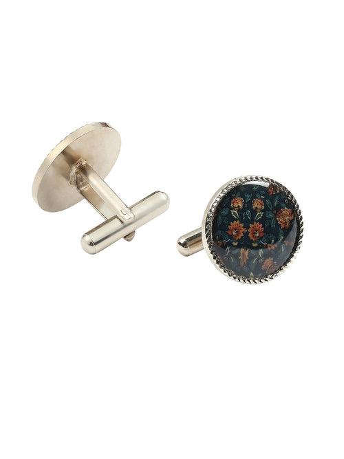 Multicolor Floral Cufflink