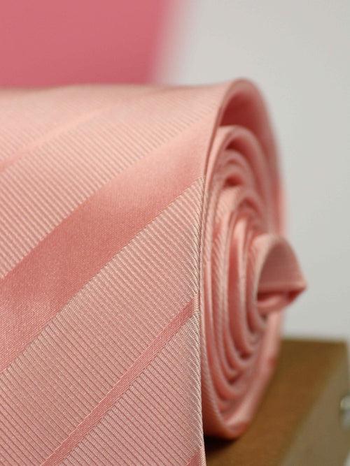 Peach Stripe Woven Necktie