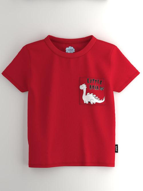 Boys White-Navy-Red Graphic Printed Half Sleeve Pack of 3 T-Shirt