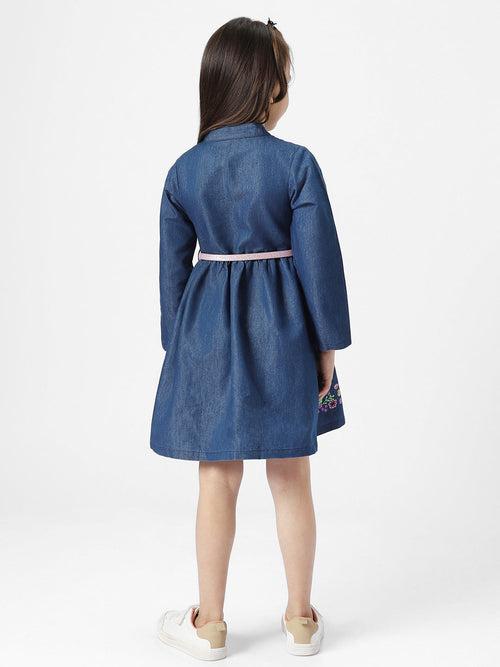 Nauti Nati Denim A-Line Dress