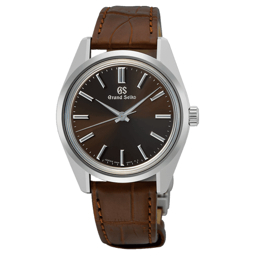 SBGW293 - Slim, 44GS with a Brown Sunray Pattern Dial