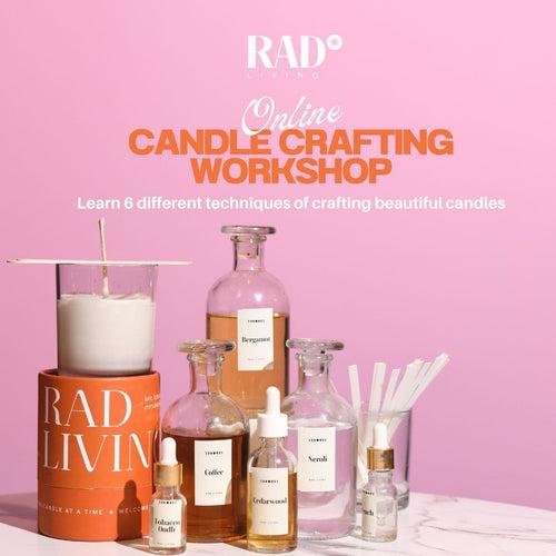 ONLINE Candle Craft Workshop - 6 Different Techniques of Crafting Beautiful Candles