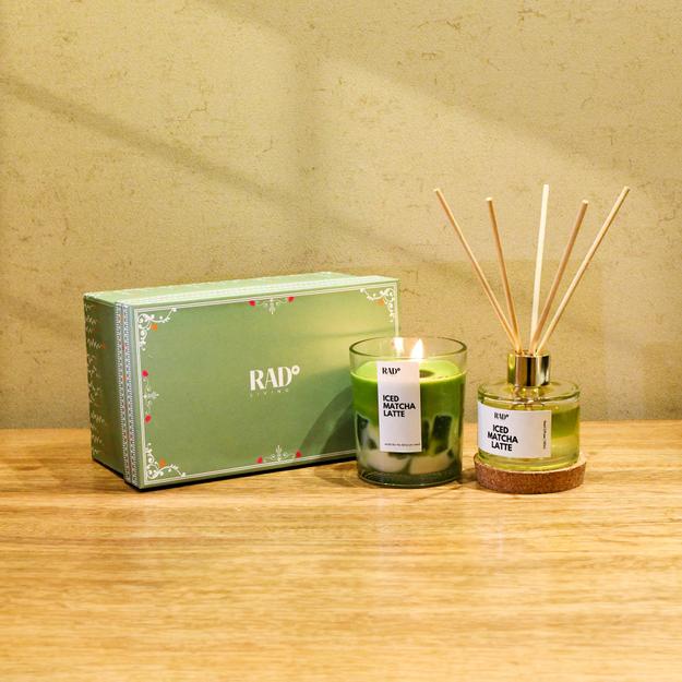 Iced Matcha Candle and Diffuser Gift Box