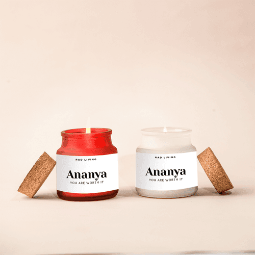 Minimal Label - Set of 2 Votive Jars with Lids