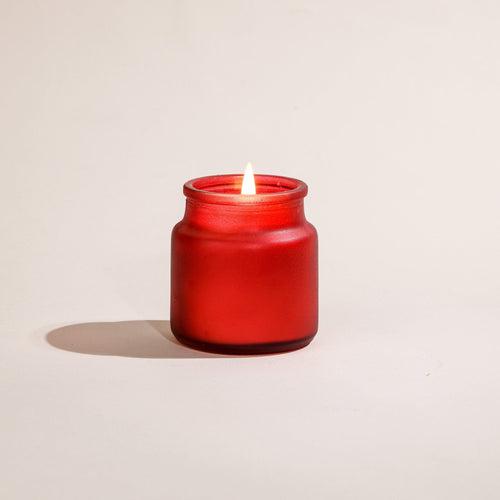 90gm Red Votive Jar with Cork Lid