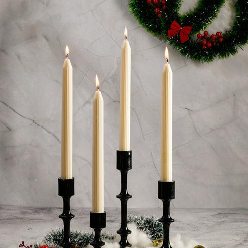 Set of 4 Guidance Taper Candles - Cinnamon Roll Scented