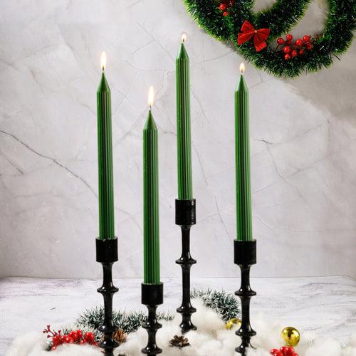 Set of 4 Guidance Taper Candles - Cinnamon Roll Scented