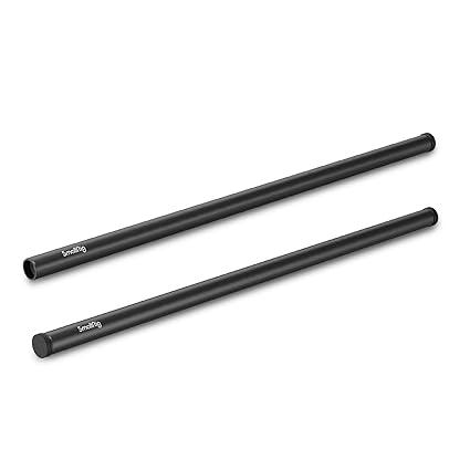 SmallRig 15mm Rod Aluminum Alloy Rod with M12 Female Thread 40cm 16 Inches 2pcs 1054