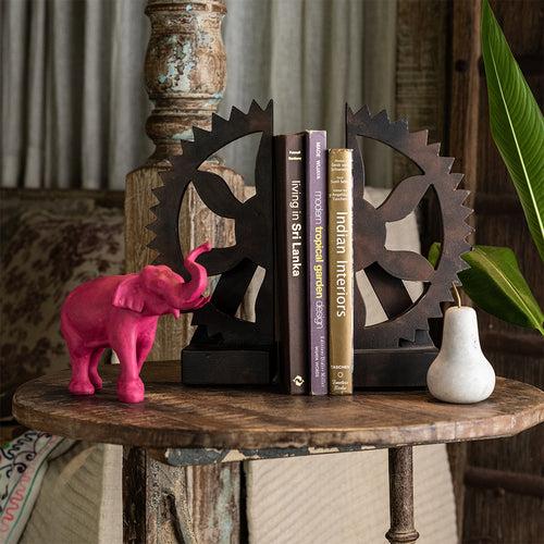 Gear Industrial Bookends