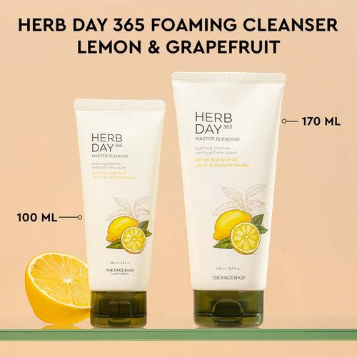 Herb Day 365 Foaming Cleanser - Lemon & Grapefruit 100ml